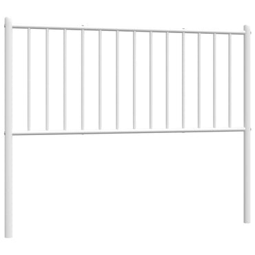 vidaXL Ersatz-Kopfteil Metall Weiß 107 cm