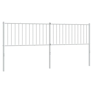 vidaXL Ersatz-Kopfteil Metall Weiß 193 cm