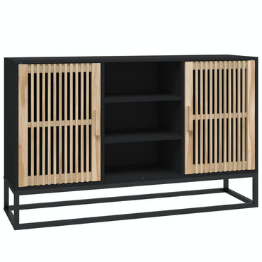 vidaXL Commode noire 105x30x65 cm en bois d'ingénierie