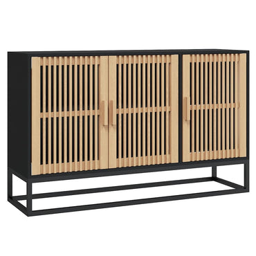 vidaXL Commode noire 105x30x65 cm en bois d'ingénierie