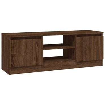 vidaXL Meuble TV avec porte Marron aspect chêne 102x30x36 cm