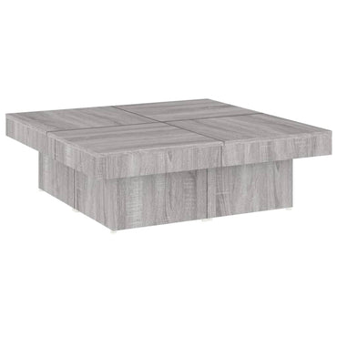 vidaXL Table basse gris Sonoma 90x90x28 cm en bois d'ingénierie