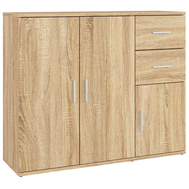 vidaXL Bahut chêne Sonoma 91 x 29,5 x 75 cm Aggloméré