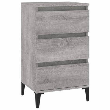 vidaXL Nachttisch Grau Sonoma 40x35x70 cm Holzwerkstoff