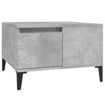 vidaXL Table basse gris béton 55x55x36,5 cm Bois d'ingénierie