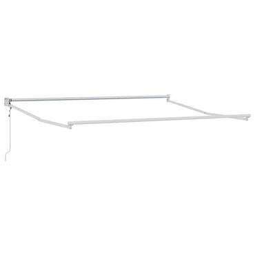 vidaXL Auvent rétractable blanc 350 x 250 cm aluminium