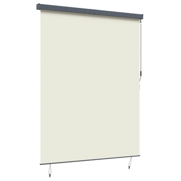 vidaXL Rollo mit Vorhängen Creme 200 x 250 cm Stoff und Aluminium