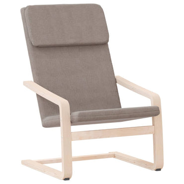 vidaXL Fauteuil relax Taupe Tissu