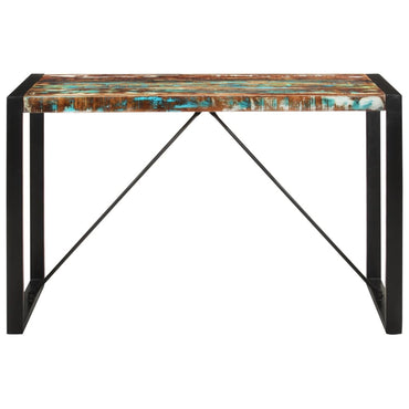 vidaXL Esstisch 120x55x76 cm Altholz Massiv