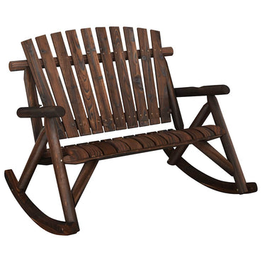 vidaXL Banc de jardin balançoire 2 places 123x96x102 cm Bois de sapin massif