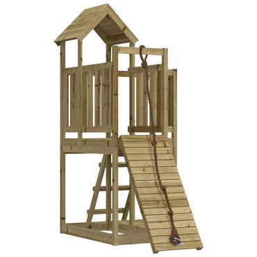 vidaXL Spielturm mit Kletterwand Imprägniertes Kiefernholz