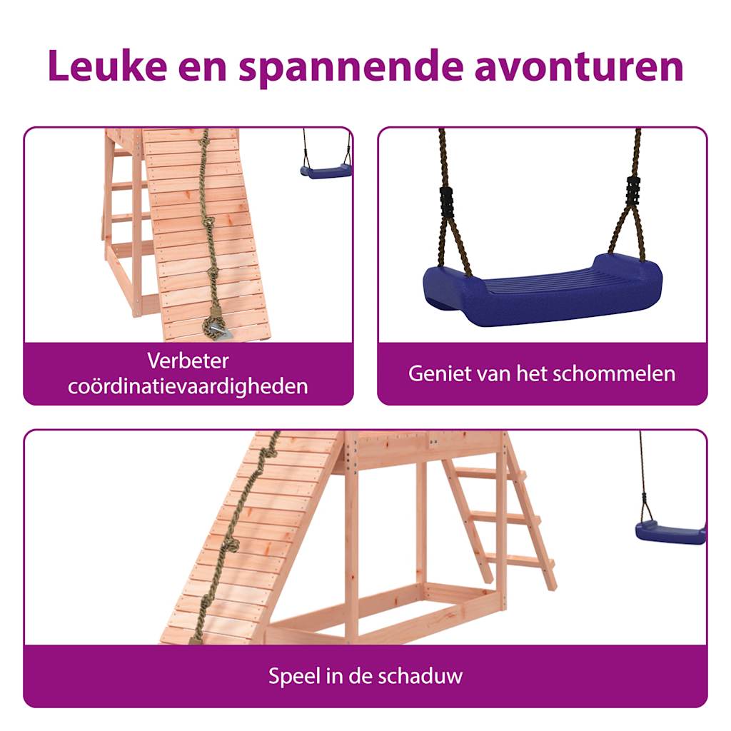 vidaXL Spielturm Massivholz Douglasie