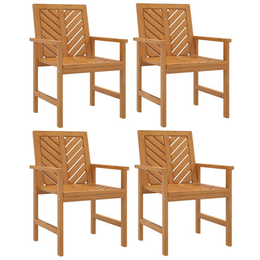 vidaXL Chaises de jardin 4 pcs. Bois d'acacia massif