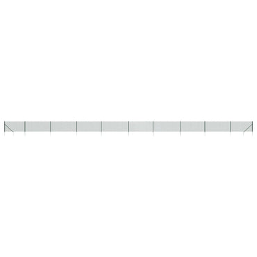 vidaXL Clôture grillagée avec manchons de fixation au sol Vert 0,8x25 m