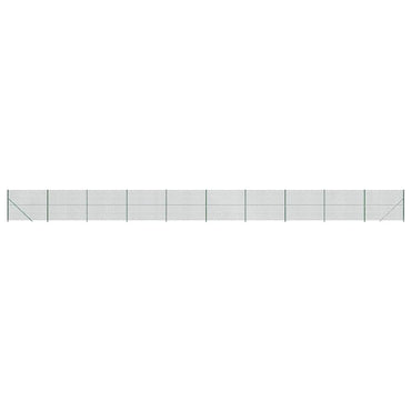 vidaXL Clôture grillagée avec bride de sol verte 1,8x25 m
