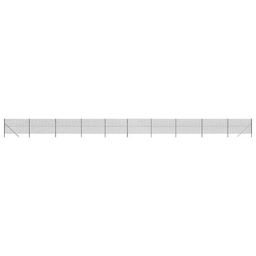 vidaXL Maschendrahtzaun Anthrazit 1,6x25 m