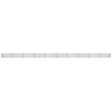 vidaXL Maschendrahtzaun mit Bodenflansch Anthrazit 0,8x25 m