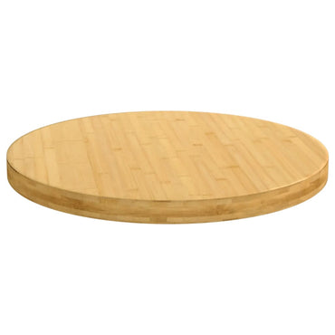 vidaXL Plateau de table Ø70x4 cm Bambou