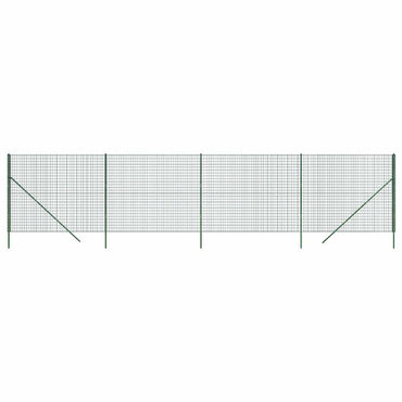 vidaXL Maschendrahtzaun Grün 1,8x10 m Verzinkter Stahl