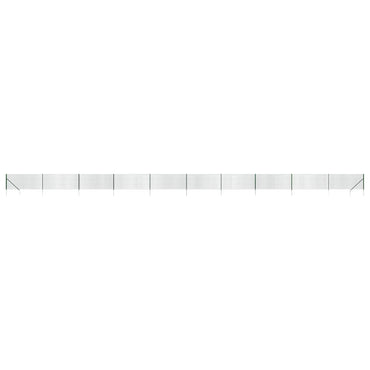 vidaXL Maschendrahtzaun mit Bodenhülsen Grün 0,8x25 m
