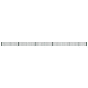 vidaXL Clôture grillagée avec bride de sol Vert 0,8x25 m
