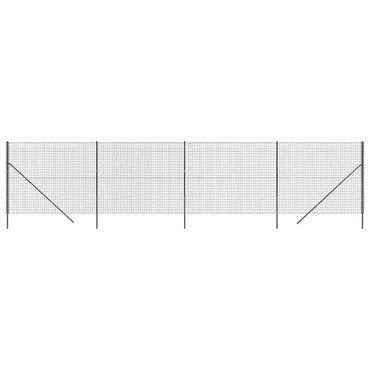 vidaXL Grillage Anthracite 1,6x10 m Acier galvanisé