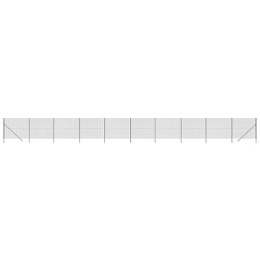 vidaXL Clôture grillagée anthracite 1,6x25 m Acier galvanisé