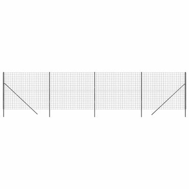 vidaXL Clôture à mailles losangées anthracite 2,2x10 m acier galvanisé