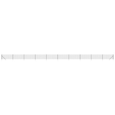 vidaXL Clôture grillagée avec manchons de fixation au sol anthracite 1 x 25 m