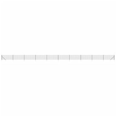 vidaXL Clôture grillagée avec manchons de sol Anthracite 1,1x25 m
