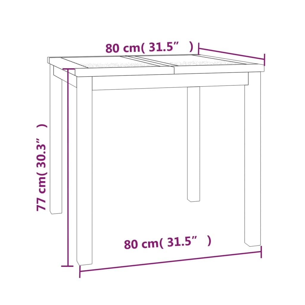 vidaXL Ensemble de salle à manger de jardin 5 pcs en teck massif