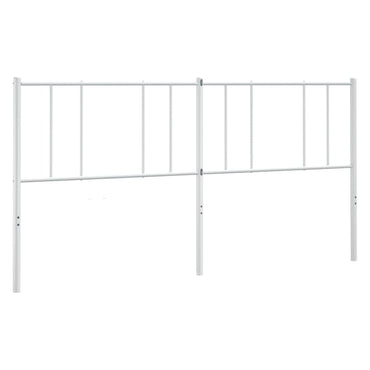 vidaXL Ersatz-Kopfteil Metall Weiß 193 cm
