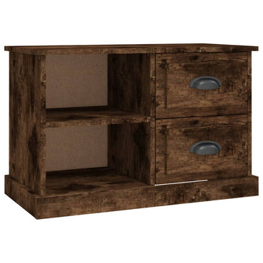 vidaXL Meuble TV chêne fumé 73x35,5x47,5 cm Bois d'ingénierie