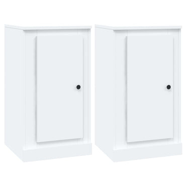 vidaXL Sideboards 2 Stk. Weiß 37,5x35,5x67,5 cm Holzwerkstoff