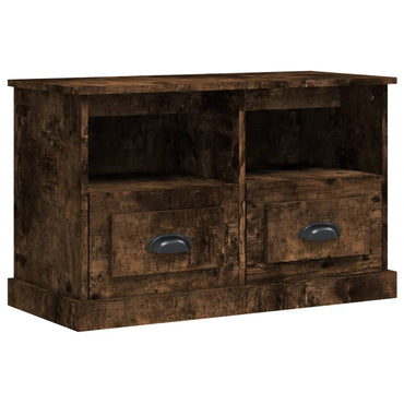 Meuble TV vidaXL chêne fumé 80x35x50 cm, bois d'ingénierie