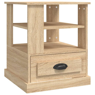 vidaXL Table d'appoint chêne Sonoma 50x50x60 cm Bois d'ingénierie