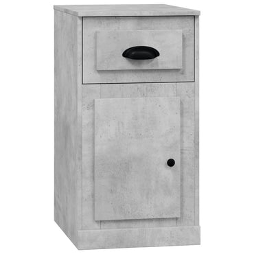 vidaXL Meuble d'appoint avec tiroir Gris béton 40x50x75 cm