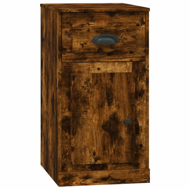 vidaXL Armoire d'appoint avec tiroir Chêne fumé 40x50x75 cm