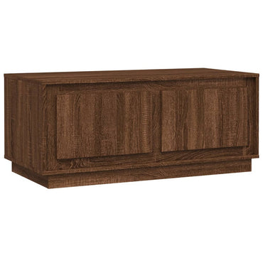 vidaXL Table basse marron aspect chêne 102x50x44 cm Aggloméré