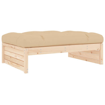 vidaXL Tabouret de jardin 120x80 cm Bois de pin massif