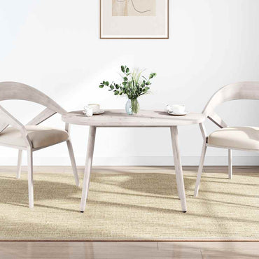 vidaXL Plateau de table Blanc 100x50x2,5 cm Bois de pin massif Ovale
