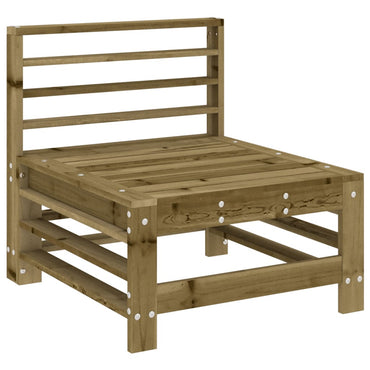 vidaXL Garten-Mittelsofa Kiefernholz Imprägniert