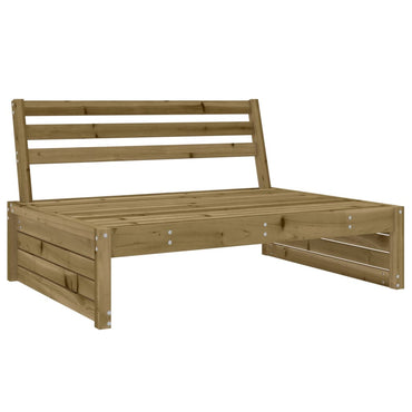 vidaXL Canapé d'angle de jardin 120x80 cm en pin imprégné