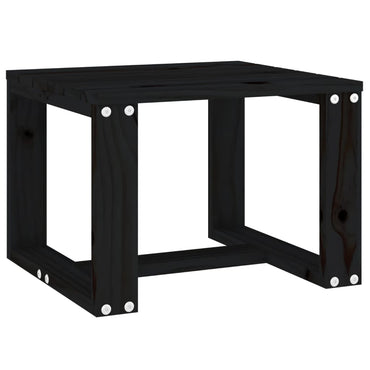 vidaXL Table d'appoint de jardin noir 40x38x28,5 cm Bois de pin massif