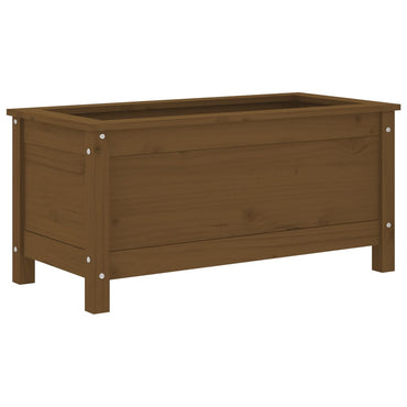 vidaXL Pflanzkübel Honigbraun 82,5x40x39 cm Massivholz Kiefer