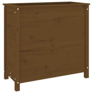 vidaXL Jardinière Bois de pin massif Marron miel 82,5x40x78 cm