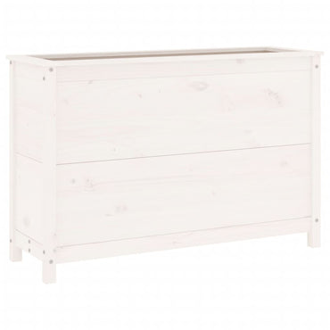 vidaXL Hochbeet Weiß 119,5x40x78 cm Massivholz Kiefer