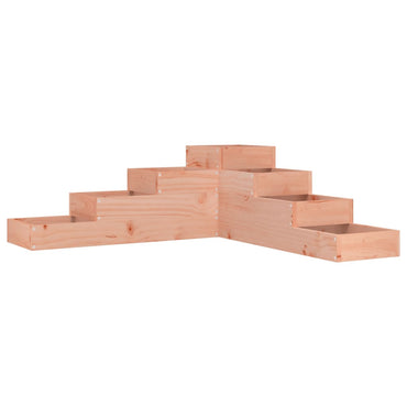 vidaXL Garten-Pflanzgefäß 4-stufig 106x104,5x36 cm Massivholz Douglasie
