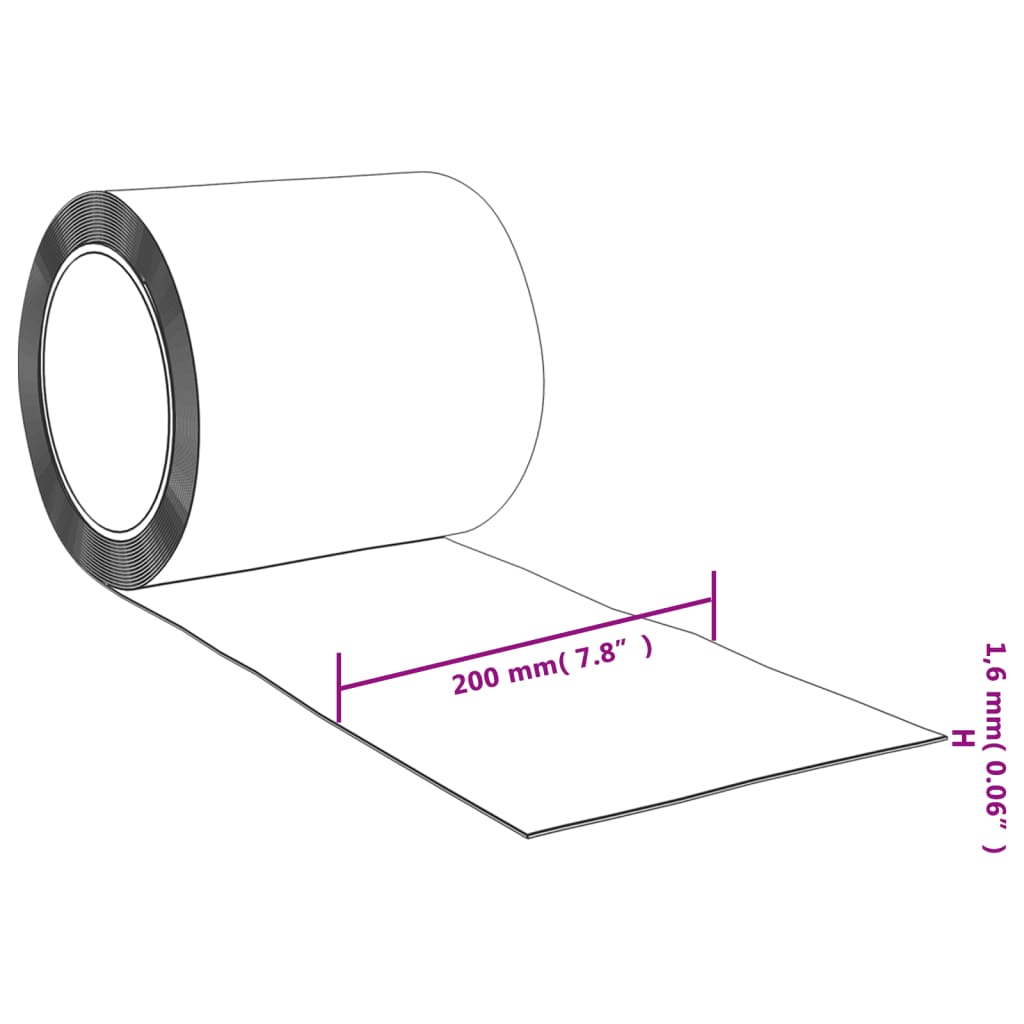 vidaXL Rideau de porte transparent 200x1,6 mm 10 m PVC