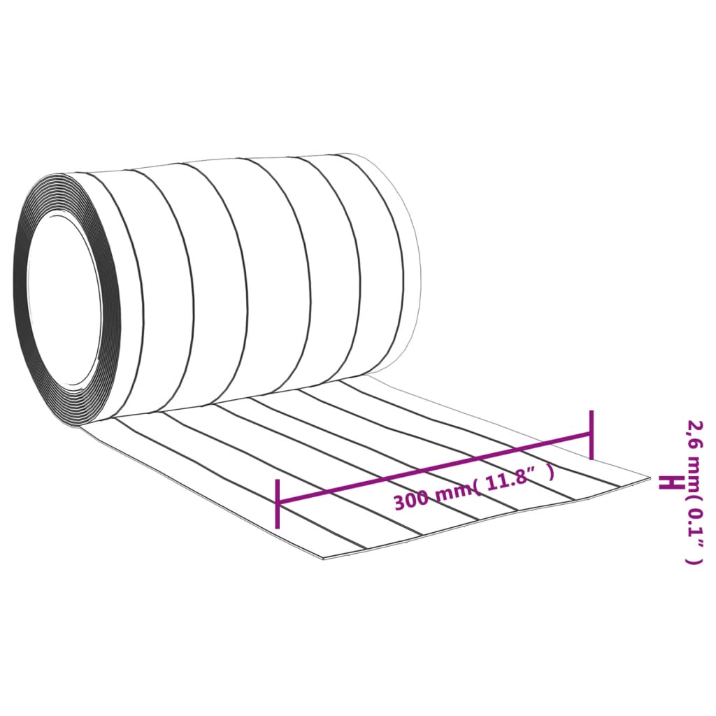vidaXL Türvorhang Transparent 300x2,6 mm 10 m PVC